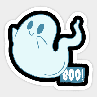 Halloween boooo cute ghost Happy Halloween Sticker